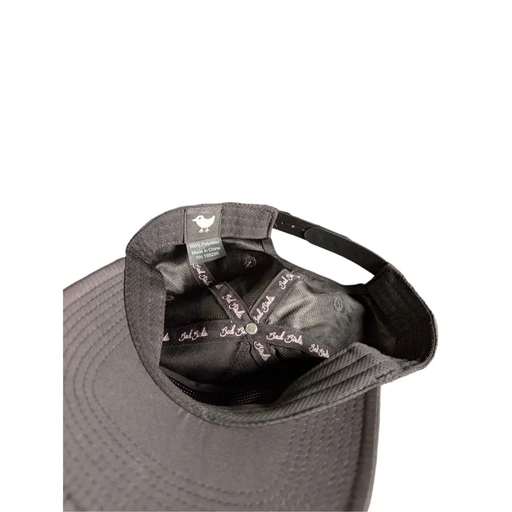 Bad Birdie Golf Hat Black Rope Snapback Script Logo Polyester Cap RN 158230